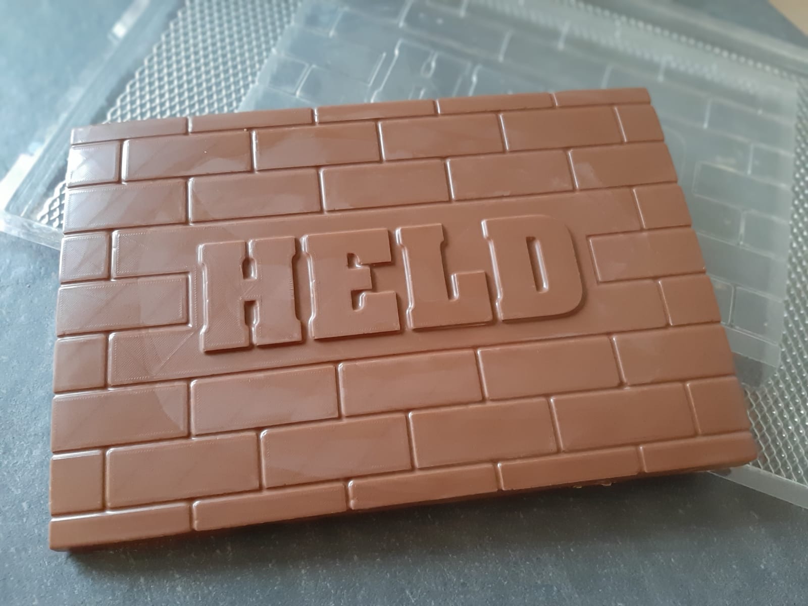 Chocolade reep building heroes Held